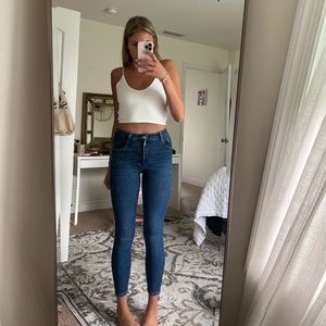 ZARA HIGH WAISTED SKINNY JEANS